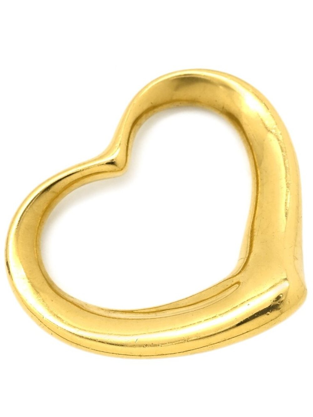 Tiffany & Co Pendant Open Heart 28 Yellow Gold Elsa Peretti